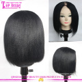 High Quality Indian Remy Human Hair U Part Wig Yaki Bob Human Hair Wig For Black Women